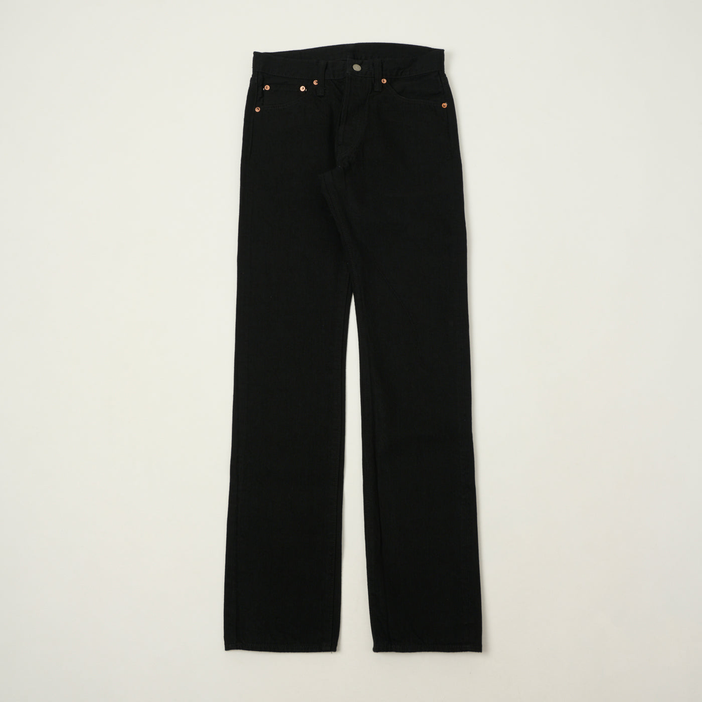 Sugar Cane 'Type III Model' 13oz Slim Straight Jeans - Black
