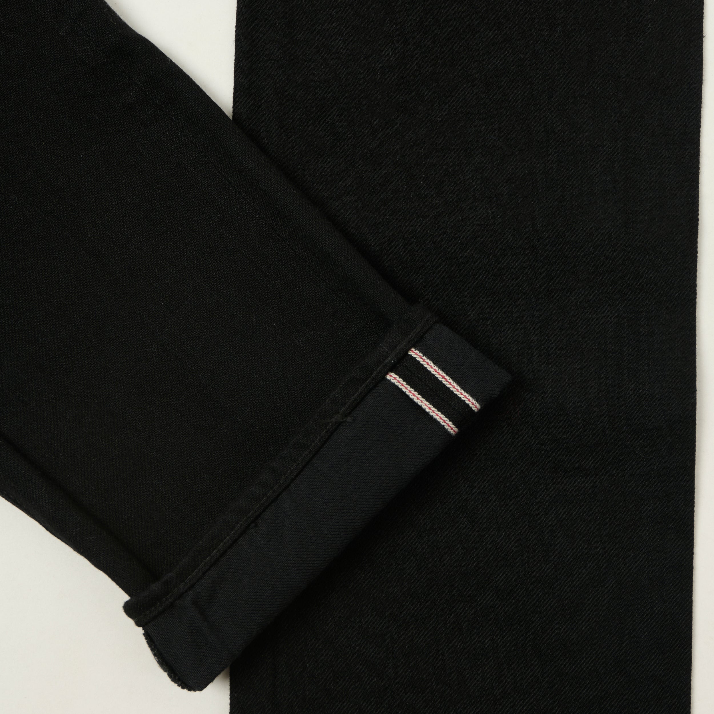 Sugar Cane 'Type III Model' 13oz Slim Straight Jeans - Black