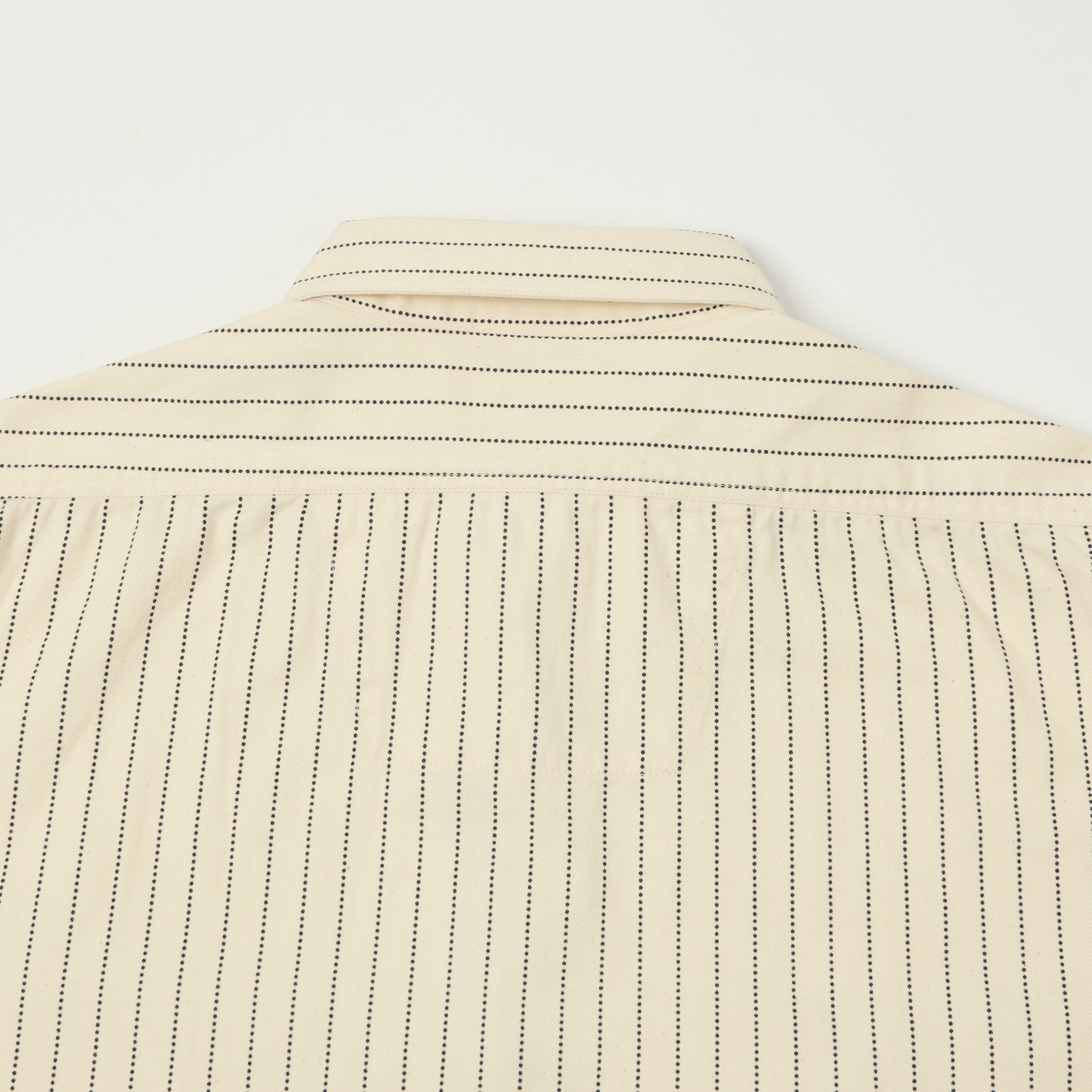Sugar Cane Wabash Stripe Work Shirt - White