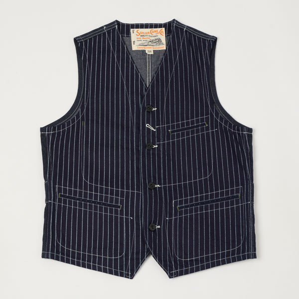 Sugar Cane Wabash Engineers Vest - Indigo – SON OF A STAG