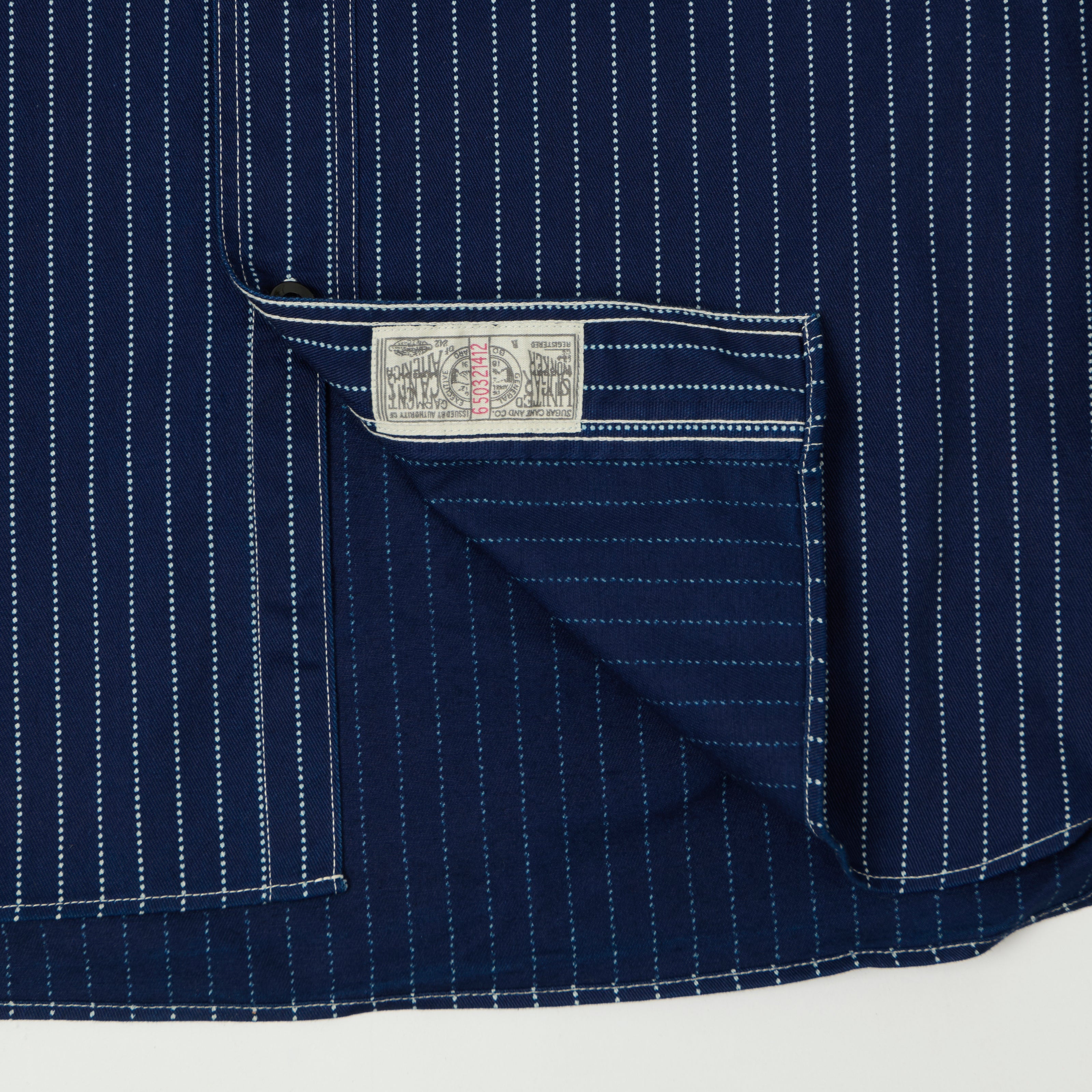 Sugar Cane Wabash Stripe Work Shirt - Indigo – SON OF A STAG