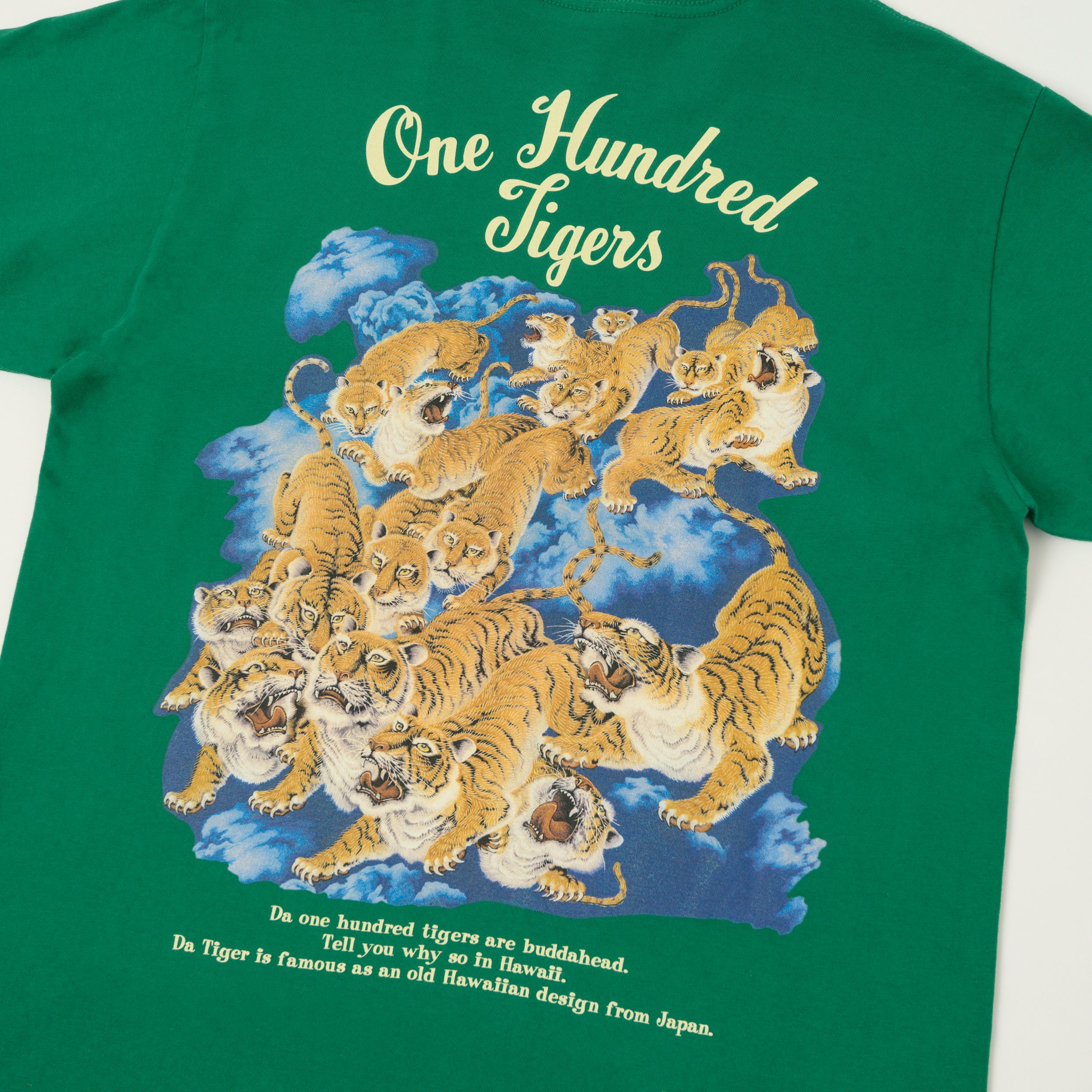 Sun Surf 'One Hundred Tigers' Graphic T-Shirt - Green