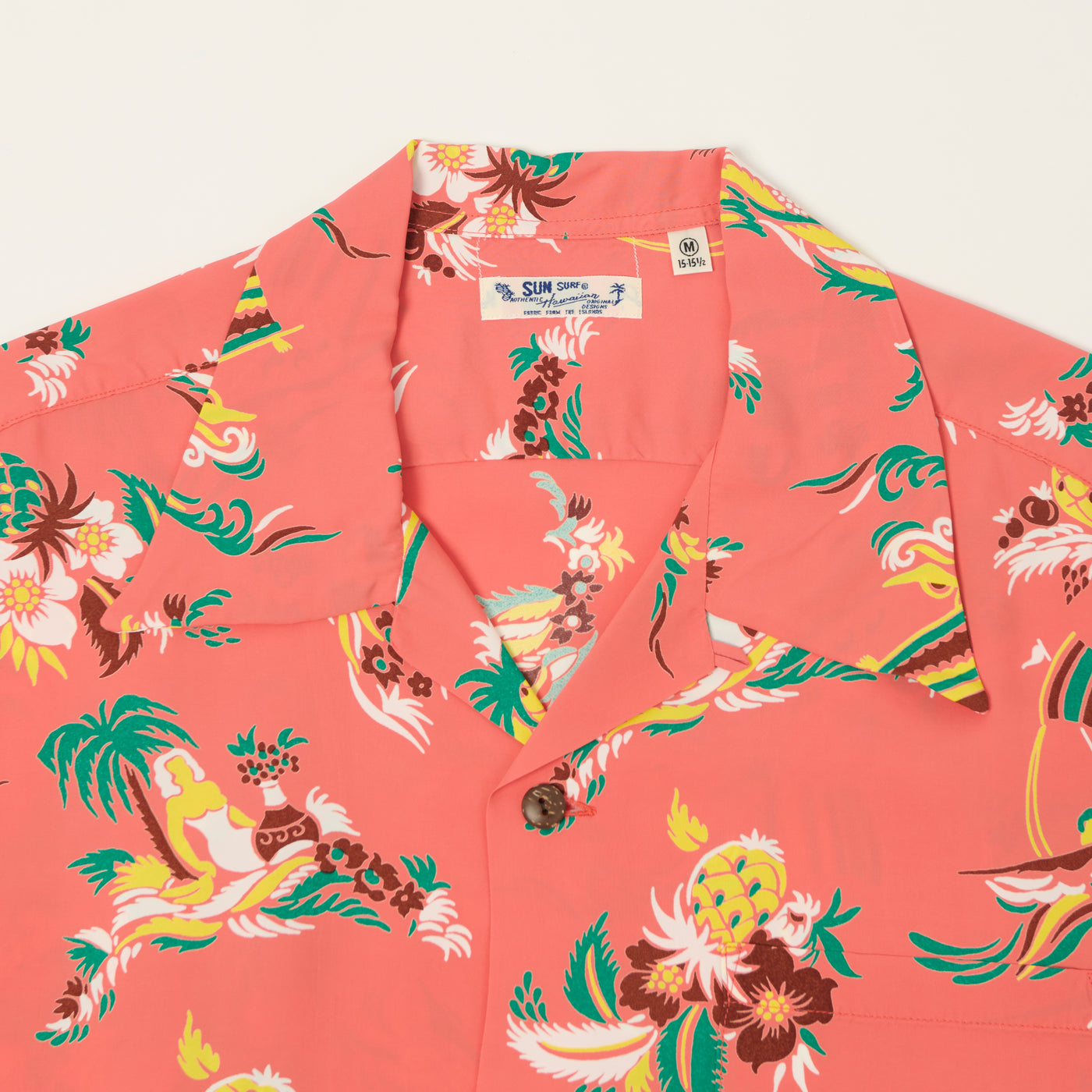 Sun Surf 'Island Trip' Short Sleeve Hawaiian Shirt - Red