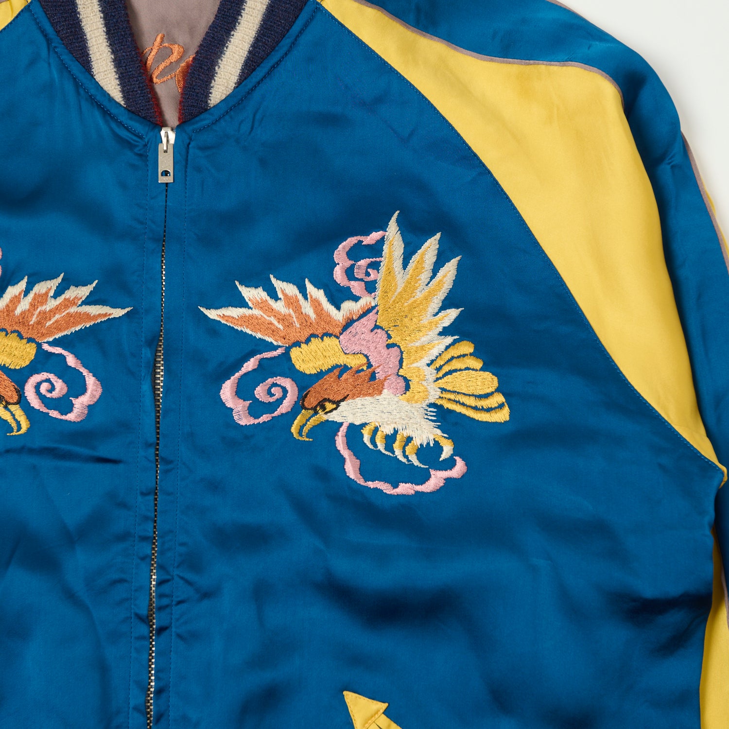 TAILOR東洋 SOUVENIR JACKET 「JAPAN MAP×DRAGON」 リバーシブルサアセテートテンスカ L スーベニアジャケット スカジャン TAILOR TOYO \"TT15542-119\" Early 1950s Style Acetate Souvenir Jacket \u201cJ