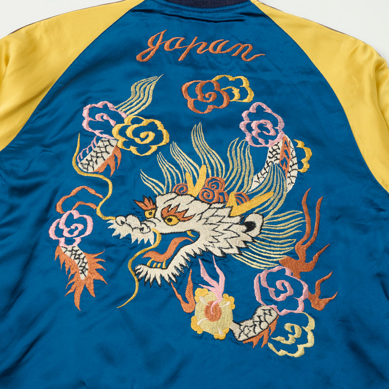 Tailor Toyo x Kosho & Co. Special Edition Reversible 'Sukajan' Souvenir Jacket - Blue