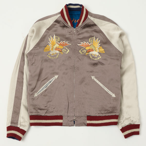 Tailor Toyo x Kosho & Co. Special Edition Reversible 'Sukajan' Souvenir Jacket - Blue