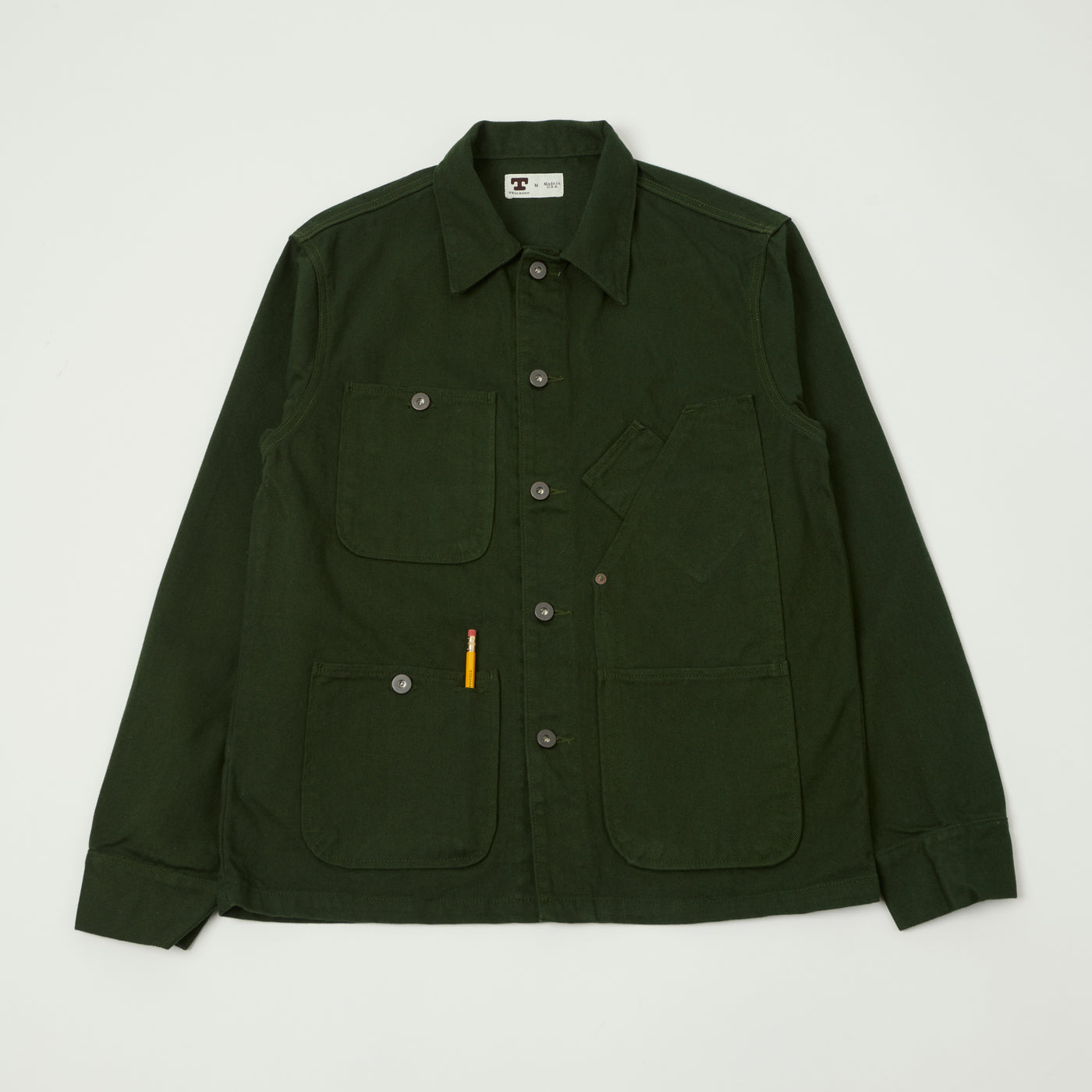 Tellason 13oz Denim Chore Jacket - Green