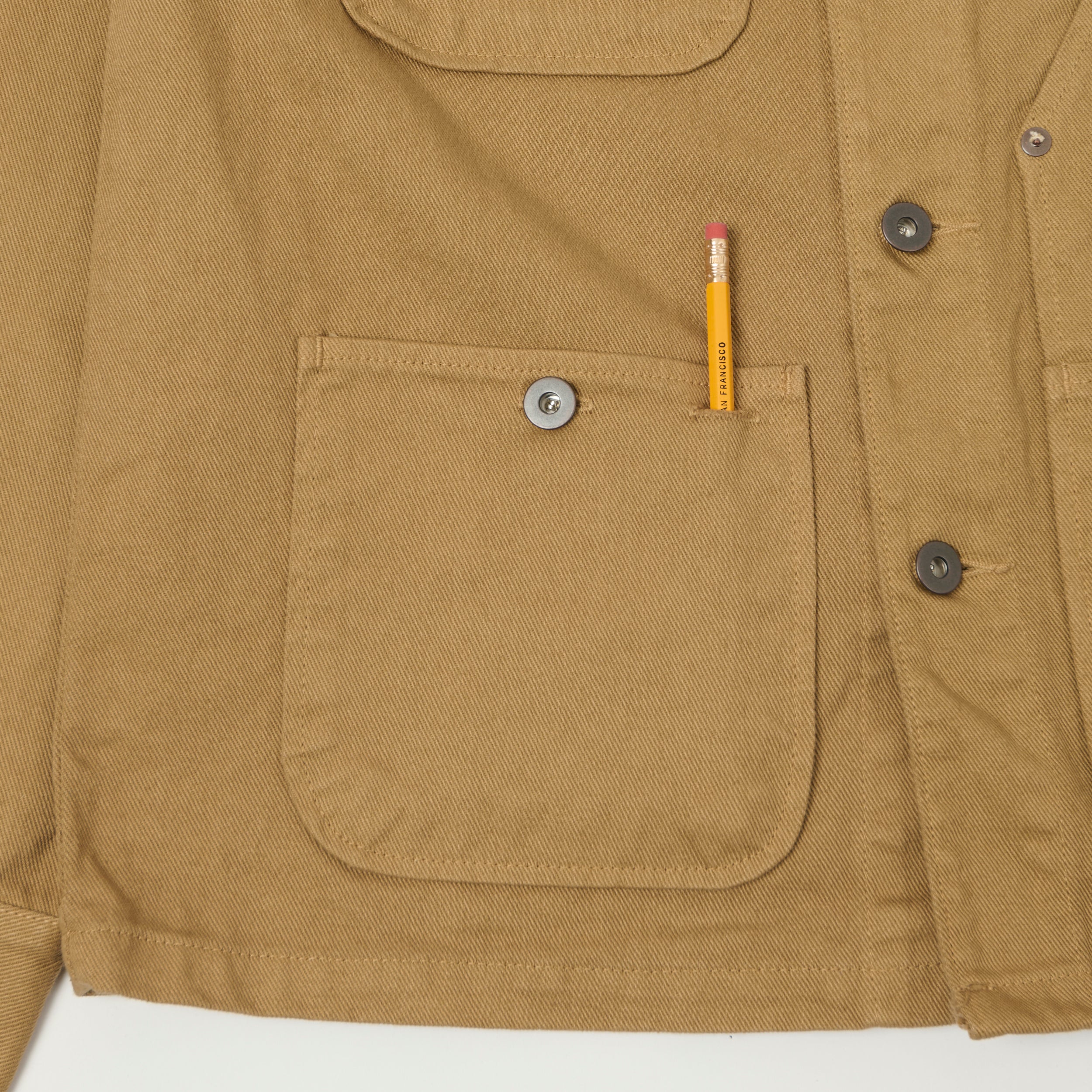 Tellason 13oz Denim Chore Jacket - British Tan