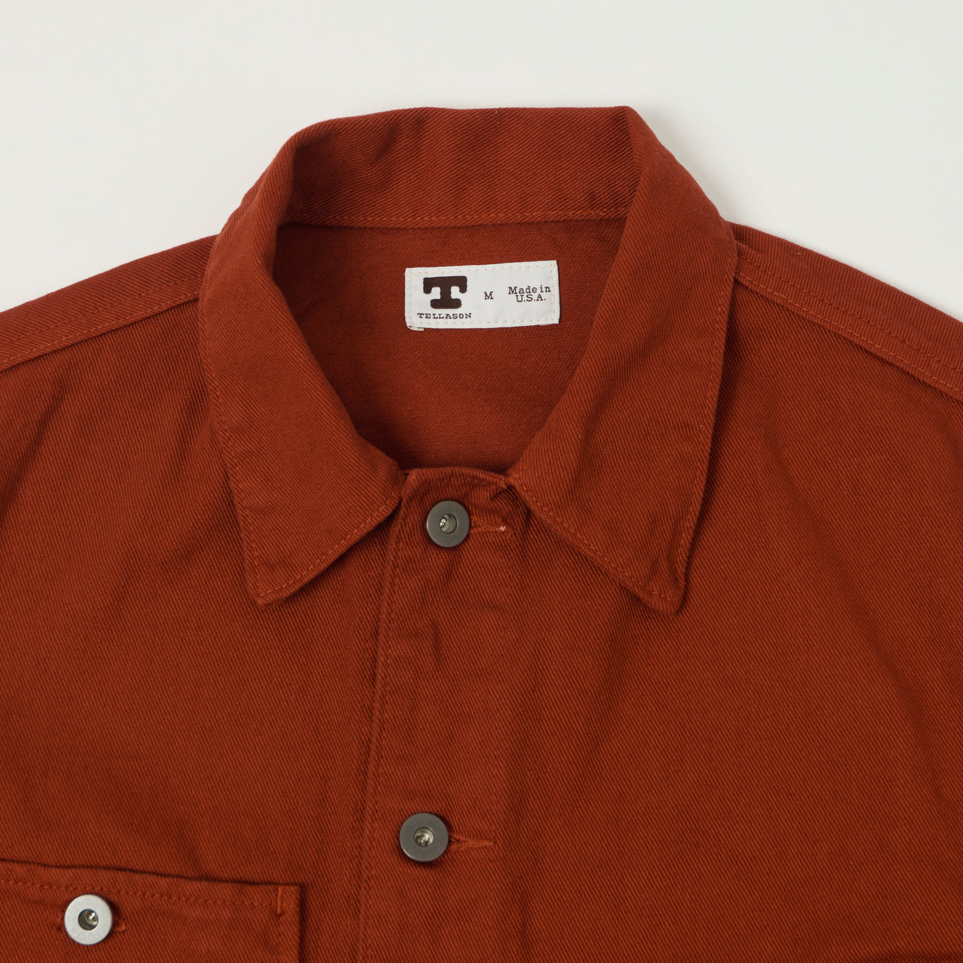 Tellason 13oz Denim Chore Jacket - International Orange