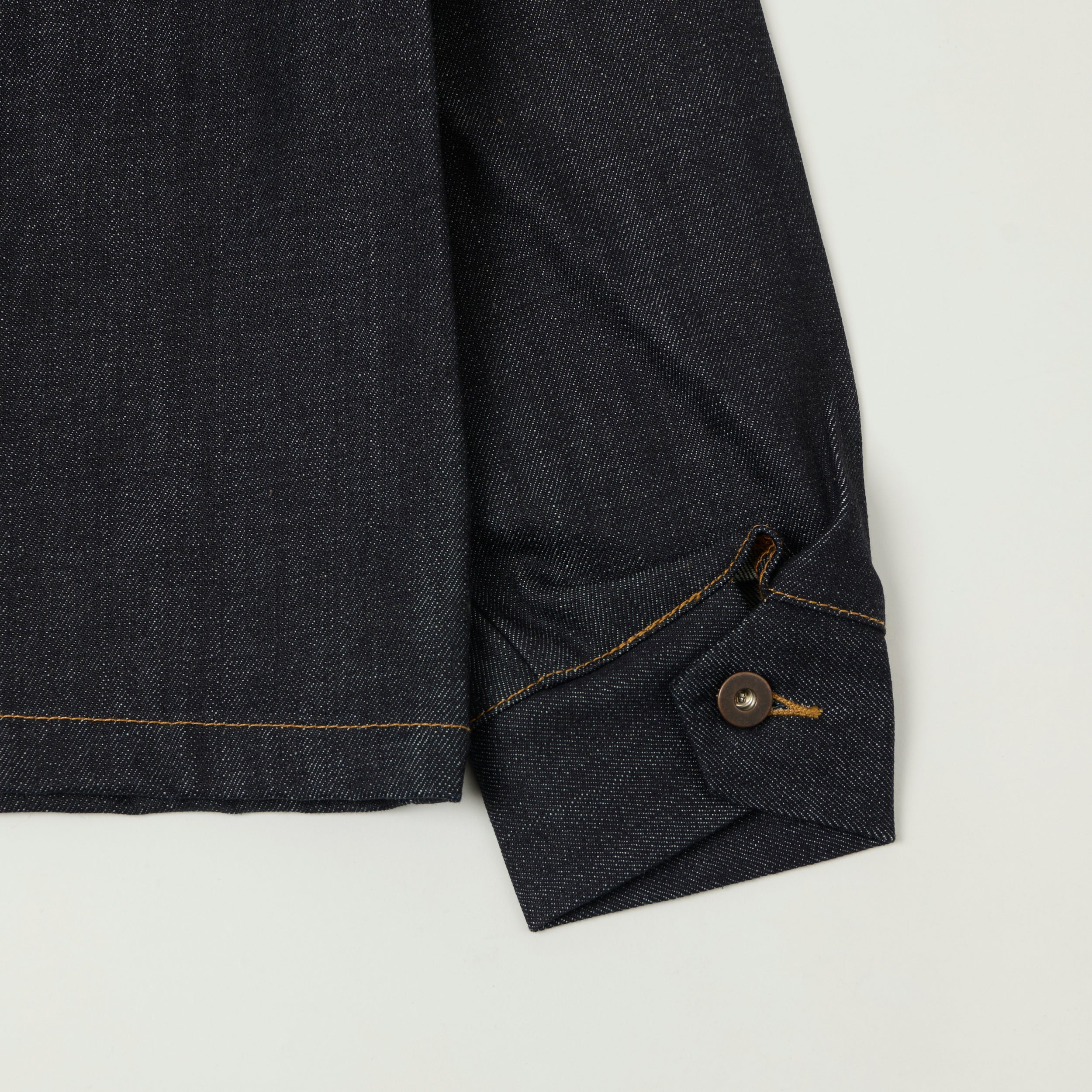 Tellason 14.75oz Kaihara Mills Denim Chore Jacket - Raw