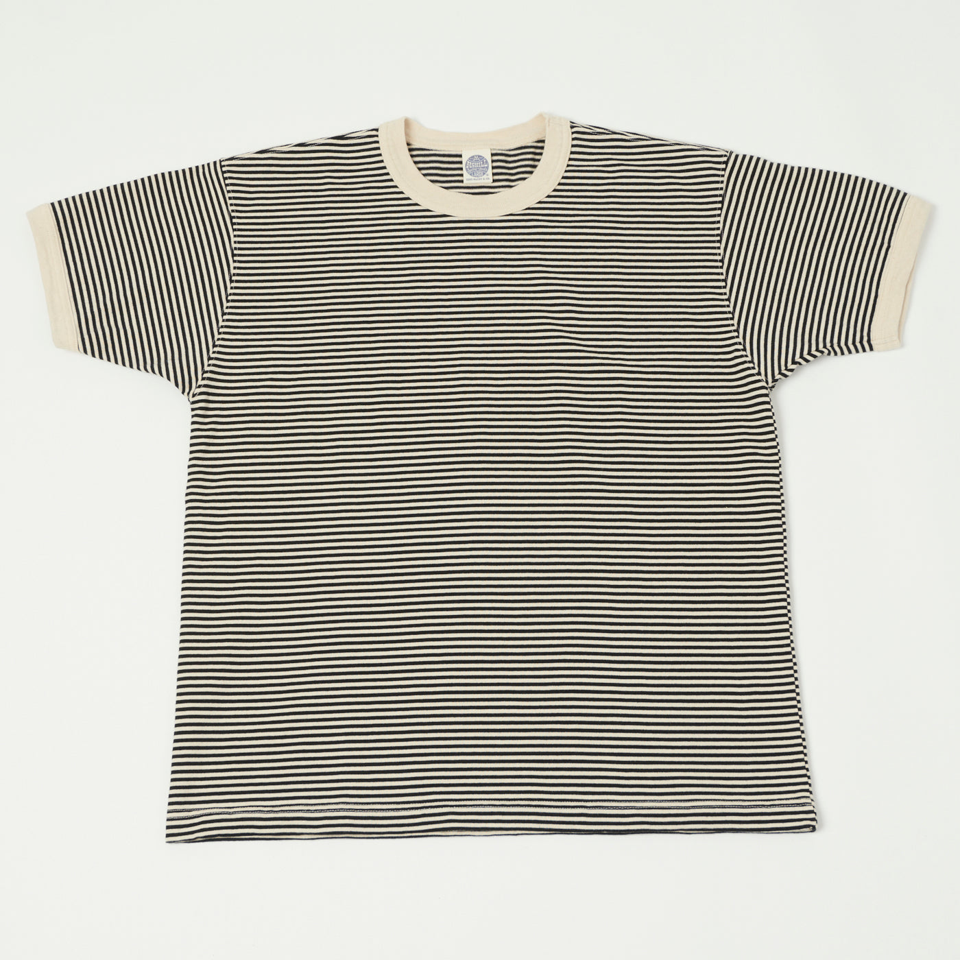 TOYS McCOY 'The Great American Hero' Stripe T-Shirt - Ivory/Black
