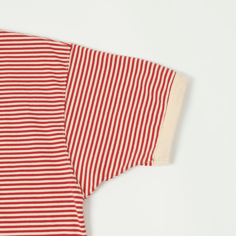 TOYS McCOY 'The Great American Hero' Stripe Tee - Ivory/Red