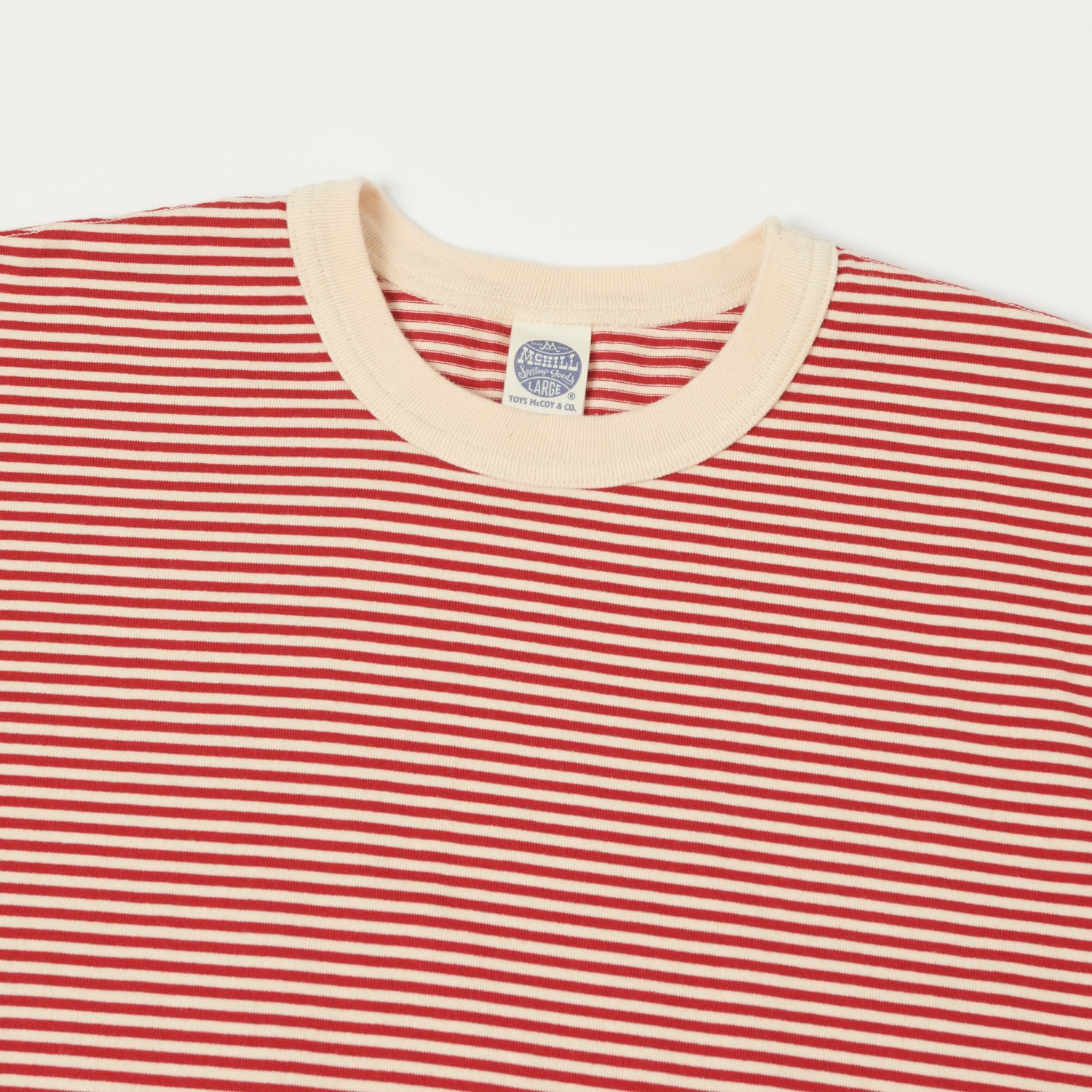 TOYS McCOY 'The Great American Hero' Stripe T-Shirt - Ivory/Red