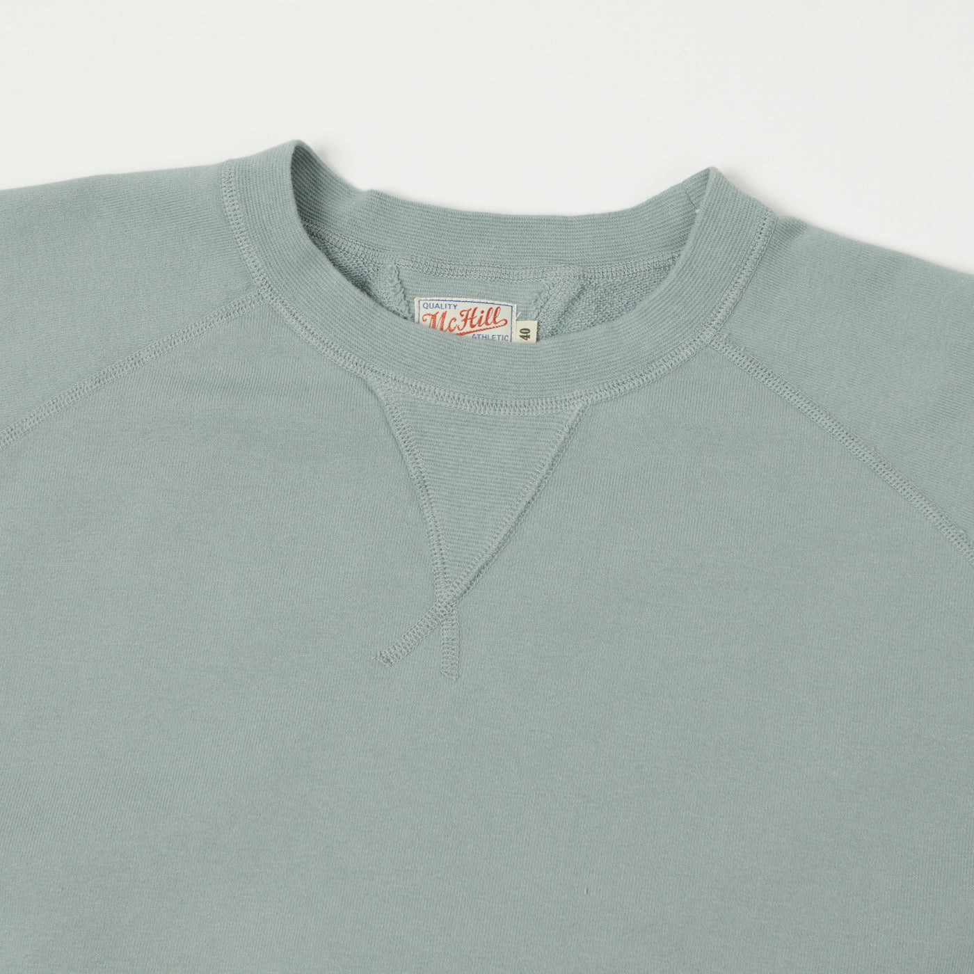 TOYS McCOY Short Sleeve Military Sweatshirt - Saxe Grey