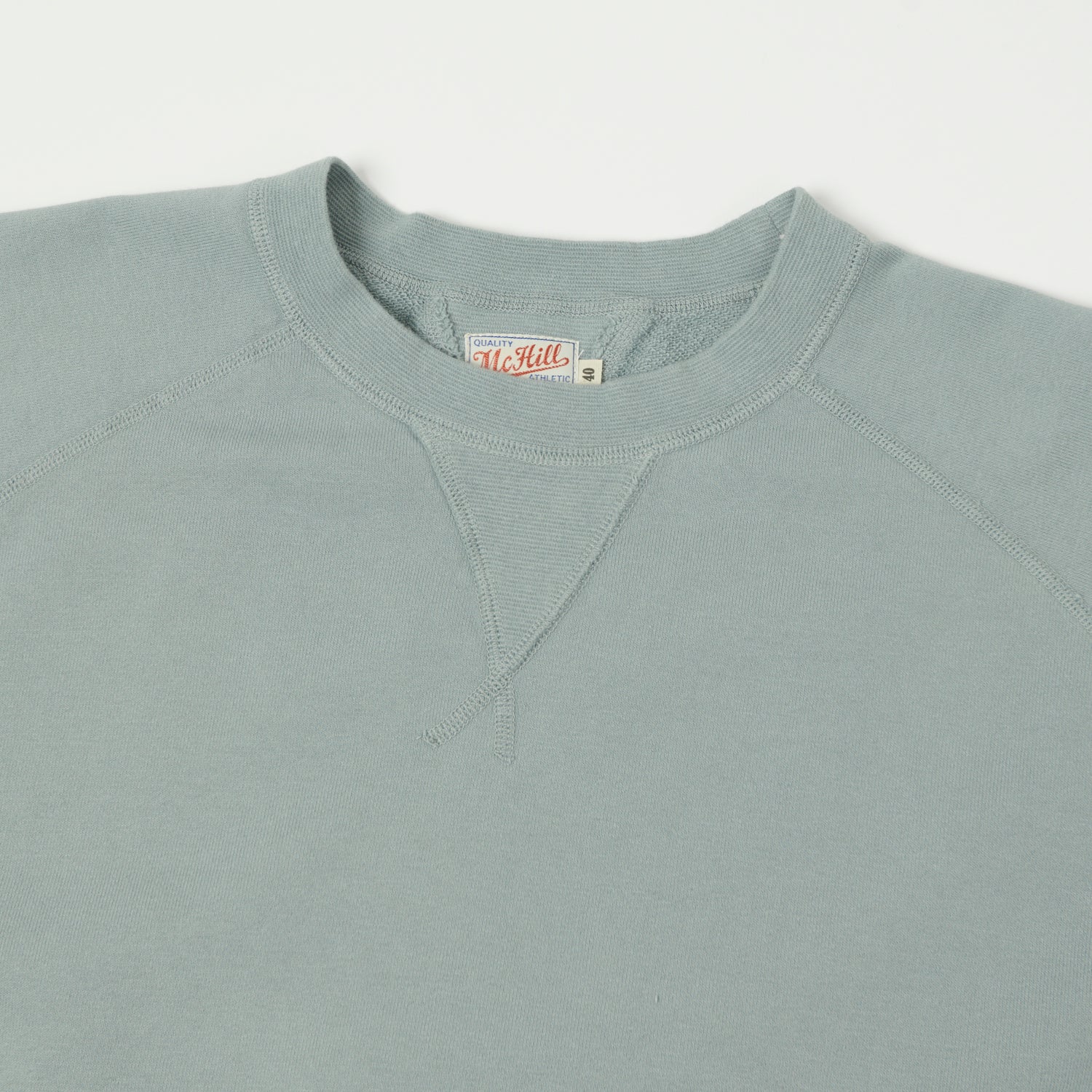 TOYS McCOY Short Sleeve Military Sweatshirt - Saxe Grey