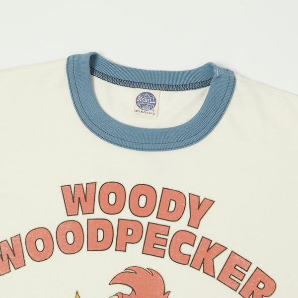 TOYS McCOY Woody Woodpecker 'In Space' Ringer Tee - White