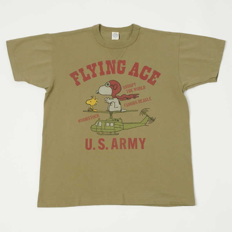 TOYS McCOY Snoopy 'Flying Ace' Tee - Olive