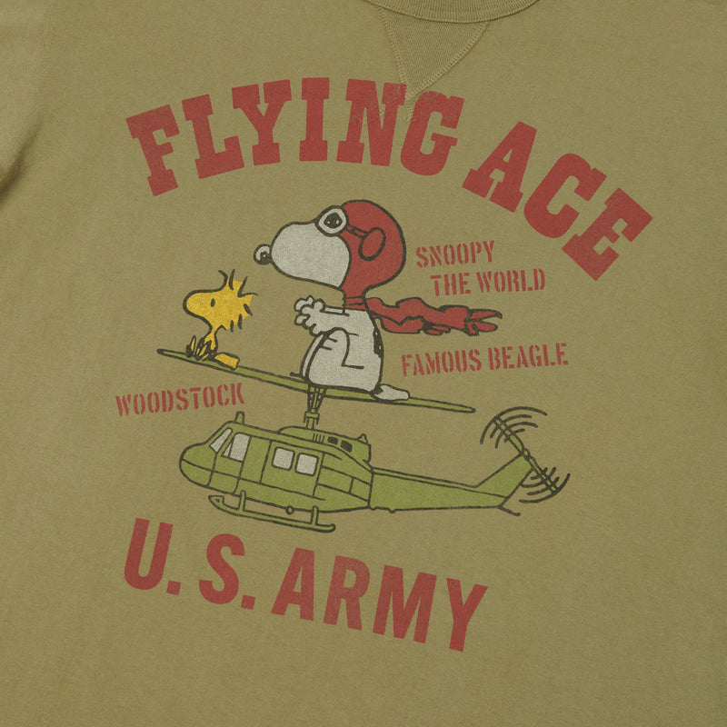 TOYS McCOY Snoopy 'Flying Ace' Tee - Olive