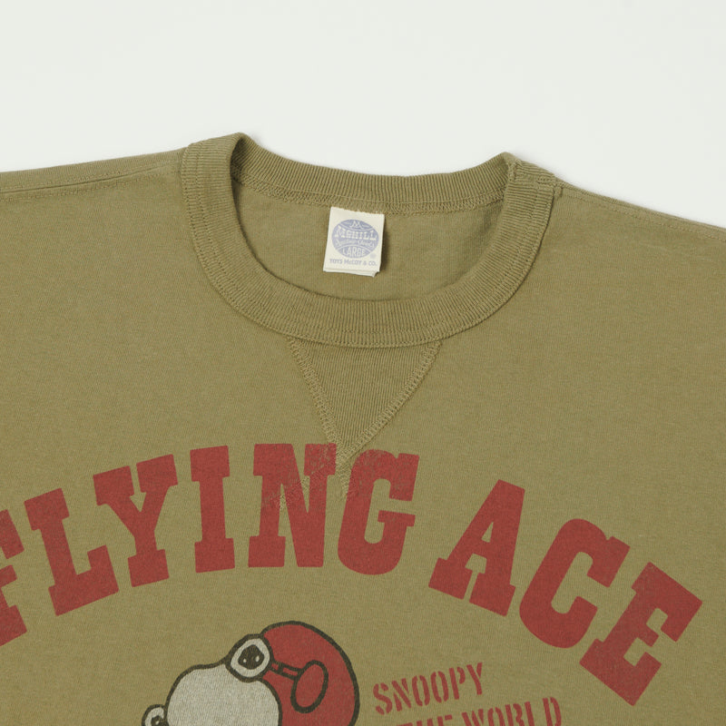 TOYS McCOY Snoopy 'Flying Ace' Tee - Olive