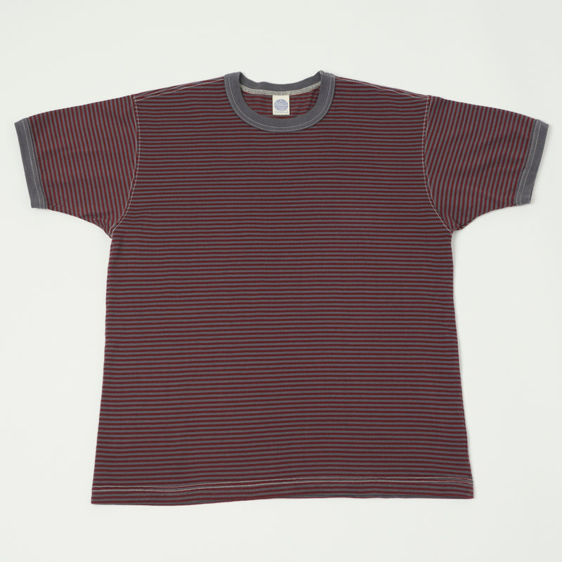 TOYS McCOY 'The Great American Hero' Stripe Tee - Red/Grey