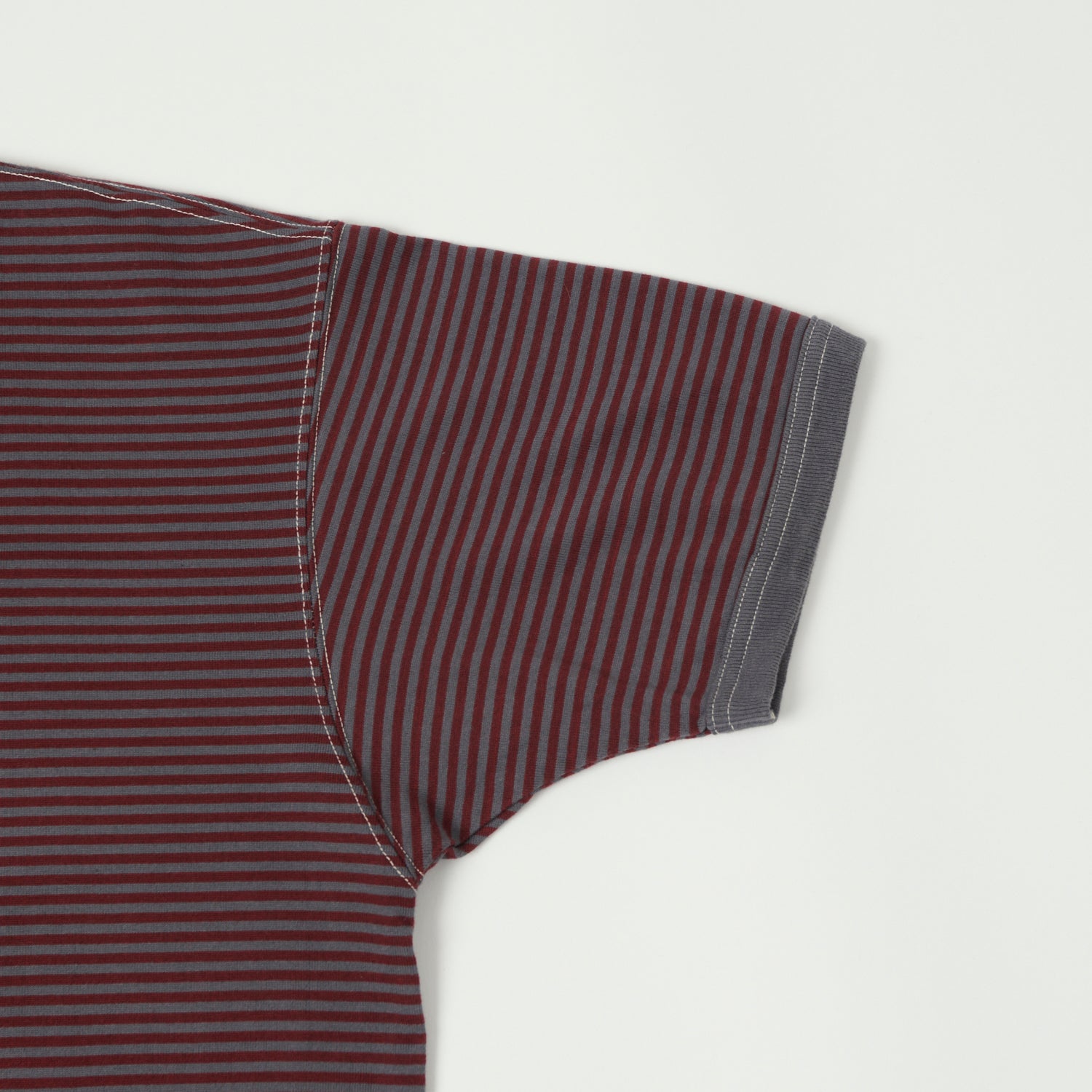 TOYS McCOY 'The Great American Hero' Stripe T-Shirt - Red/Grey