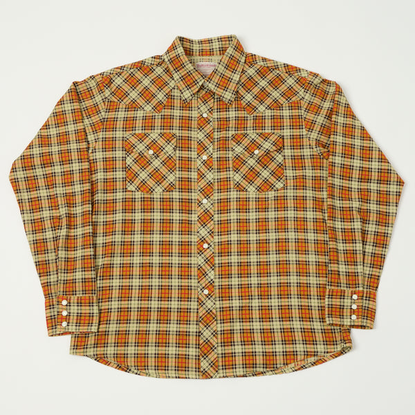 TOYS McCOY 'Taxi Driver' Western Plaid Shirt - Yellow