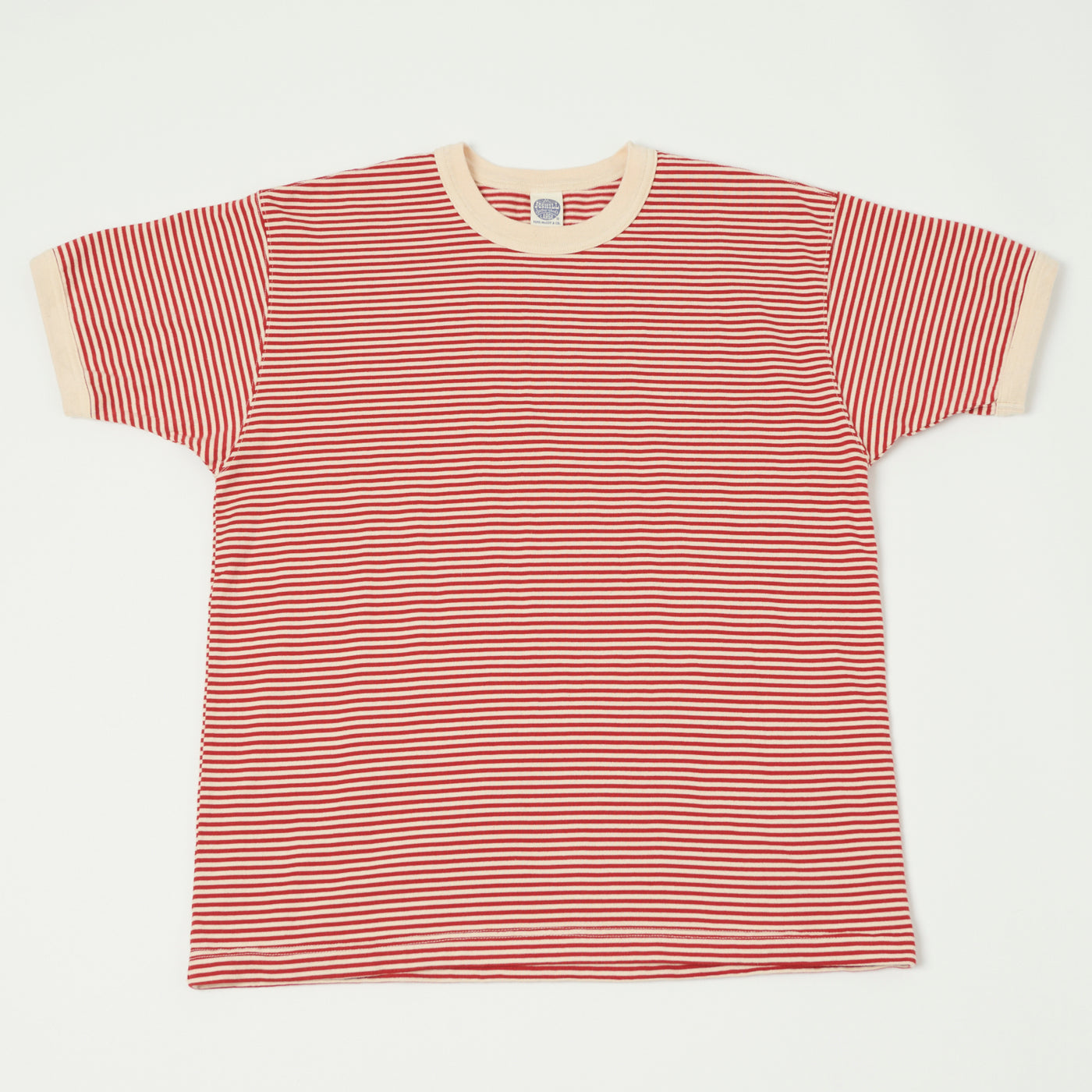 TOYS McCOY 'The Great American Hero' Stripe T-Shirt - Ivory/Red