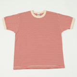 TOYS McCOY 'The Great American Hero' Stripe Tee - Ivory/Red