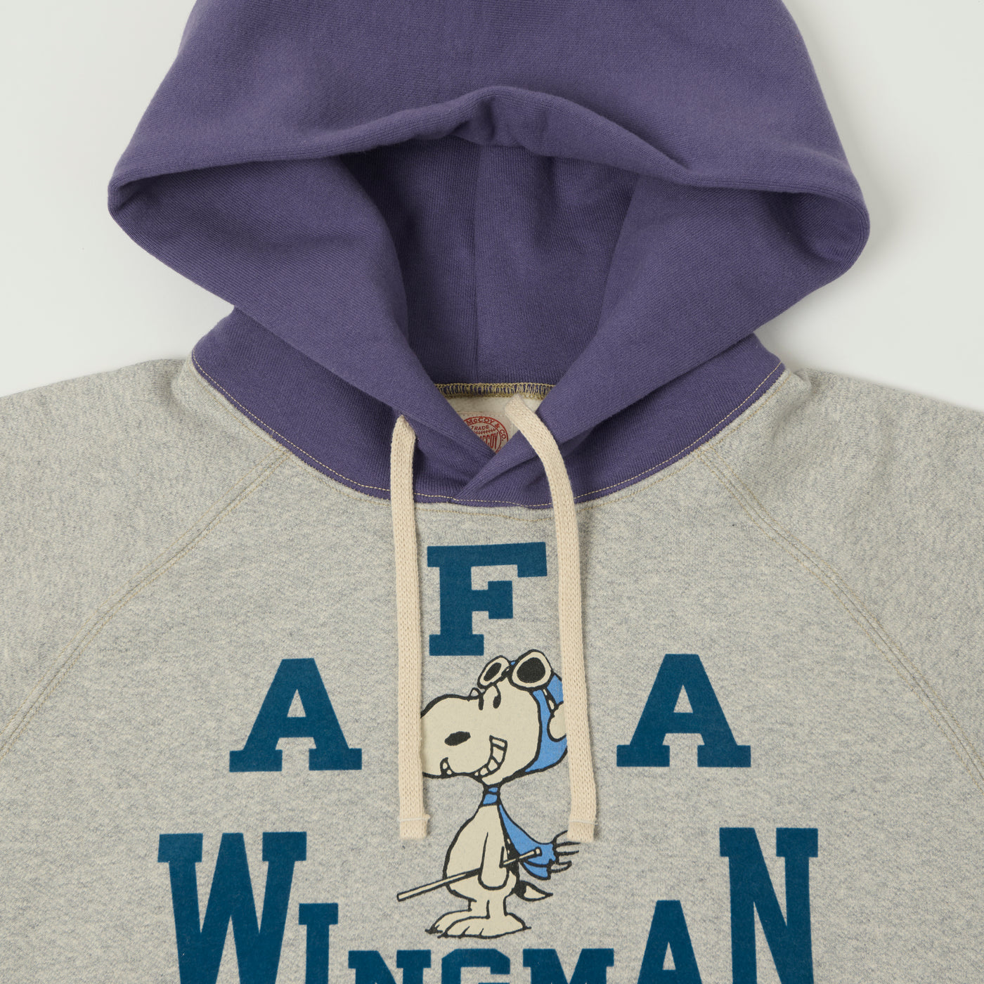 TOYS McCOY 'Snoopy Wingman' Parka Sweat - Grey/Faded Blue