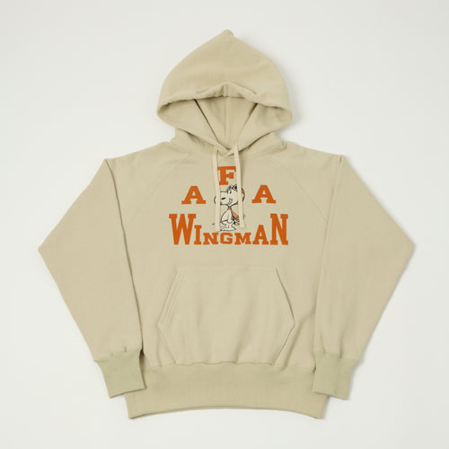 TOYS McCOY 'Snoopy Wingman' Parka Sweat - Ivory/Orange