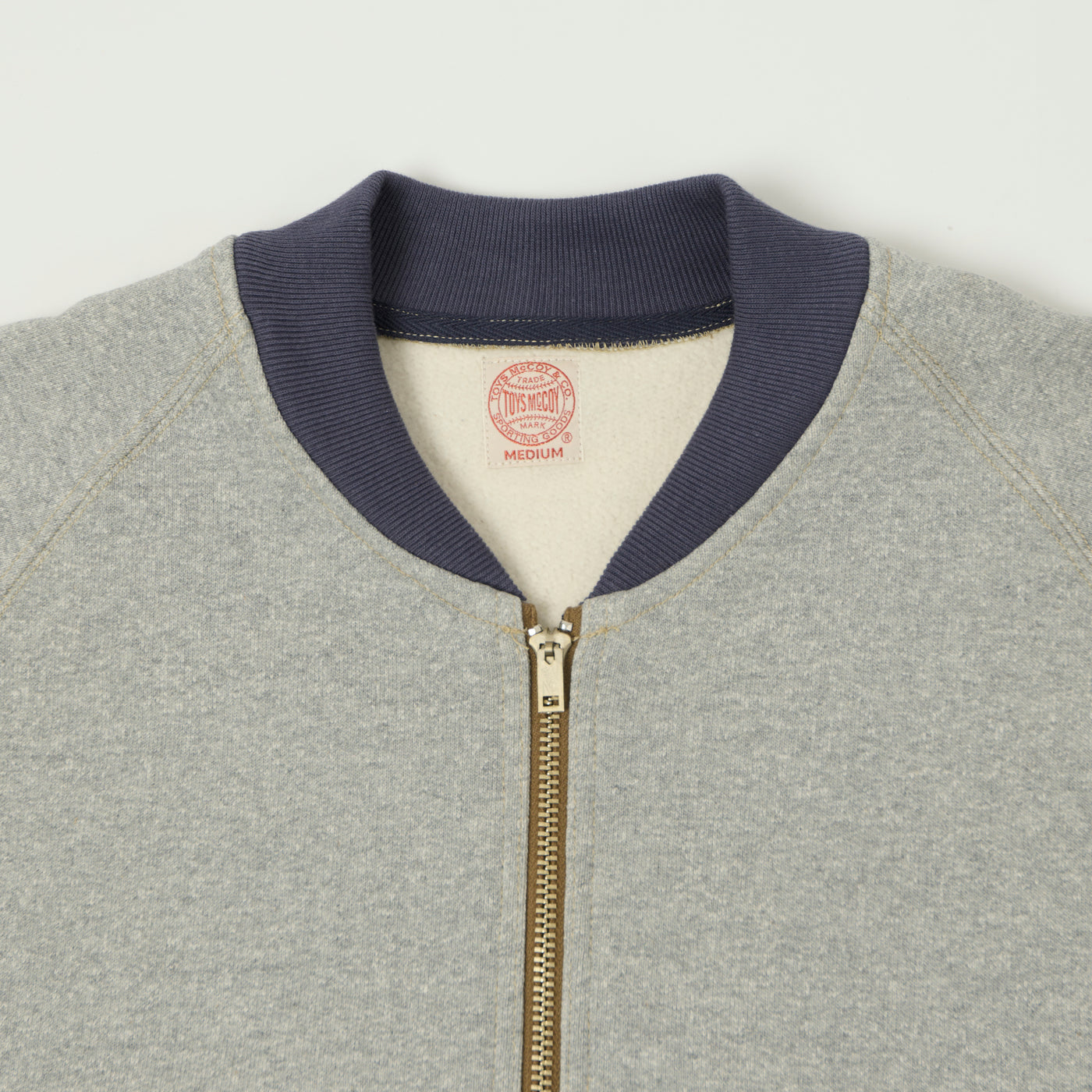 TOYS McCOY C-2 Zip Through Sweat - Grey/Navy