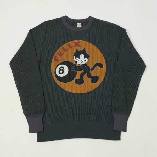 TOYS McCOY Felix '8 Ball' Thermal Sweatshirt - Black