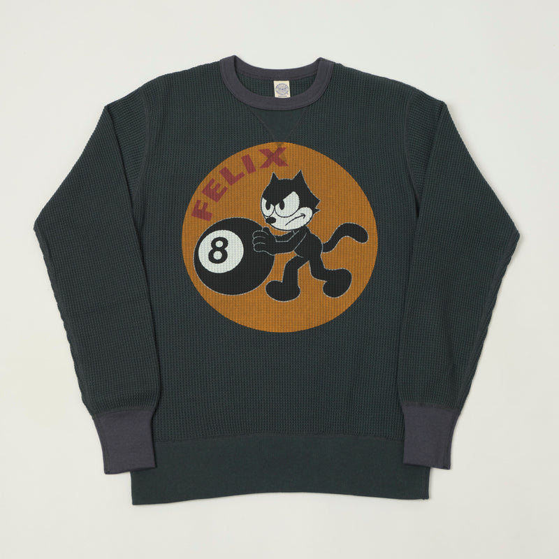 TOYS McCOY Felix '8 Ball' Thermal Sweatshirt - Black