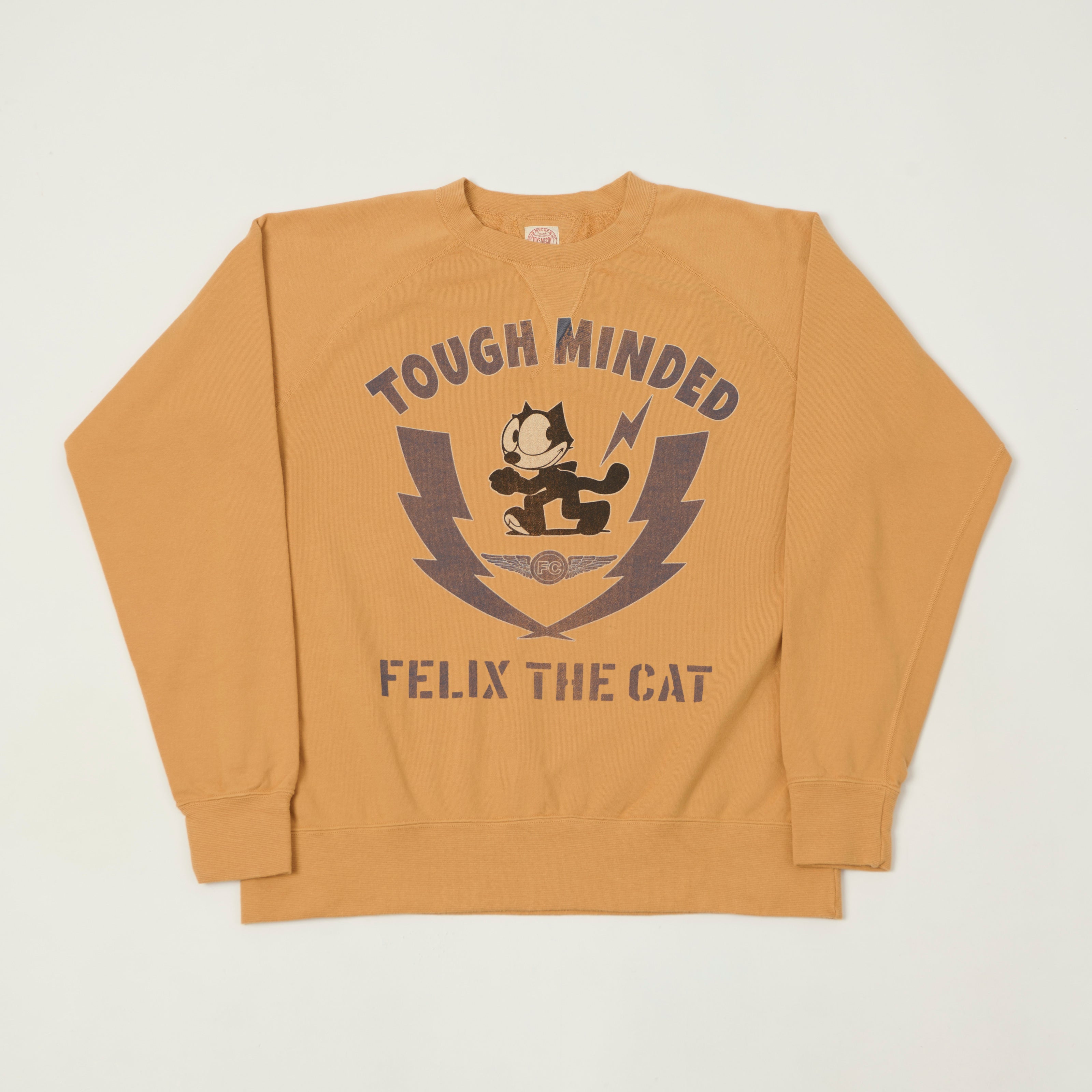 TOYS McCOY Felix The Cat 'Tough Minded' Sweatshirt - Gold