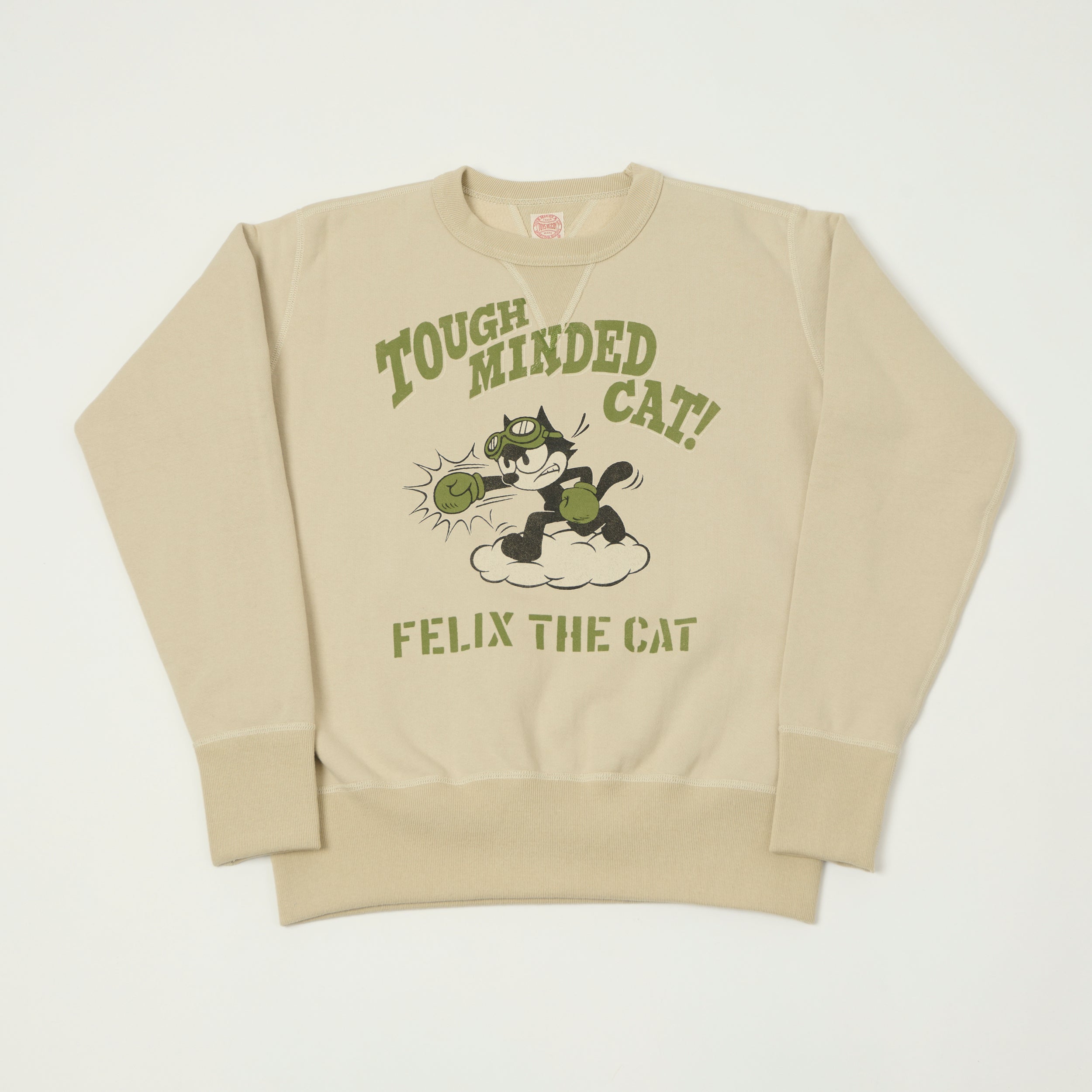 TOYS McCOY Felix The Cat 'Tough Minded' Sweatshirt - Ivory