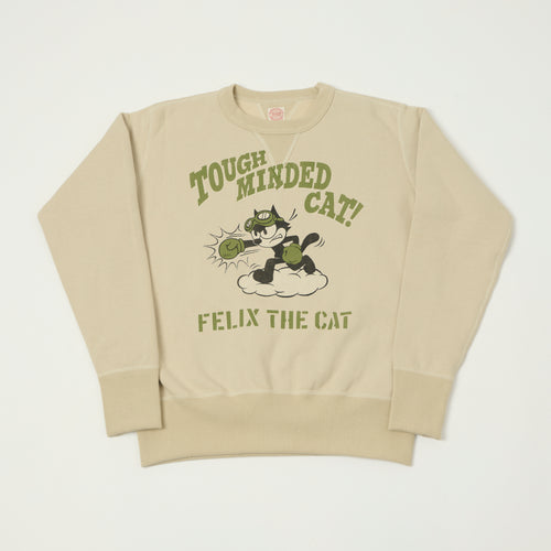 TOYS McCOY Felix The Cat 'Tough Minded' Sweatshirt - Ivory
