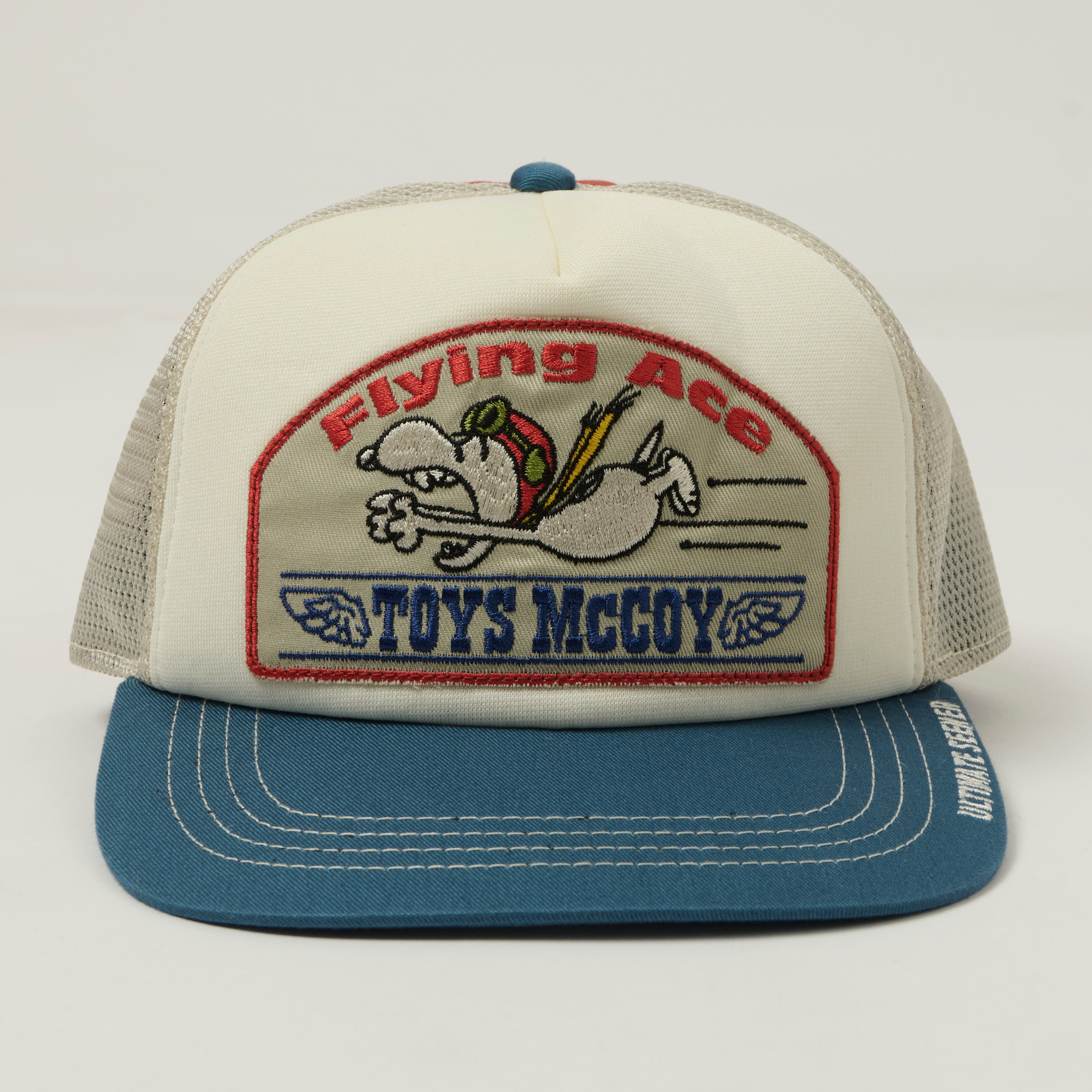TOYS McCOY Snoopy 'Flying Ace' Trucker Cap - Grey/Blue