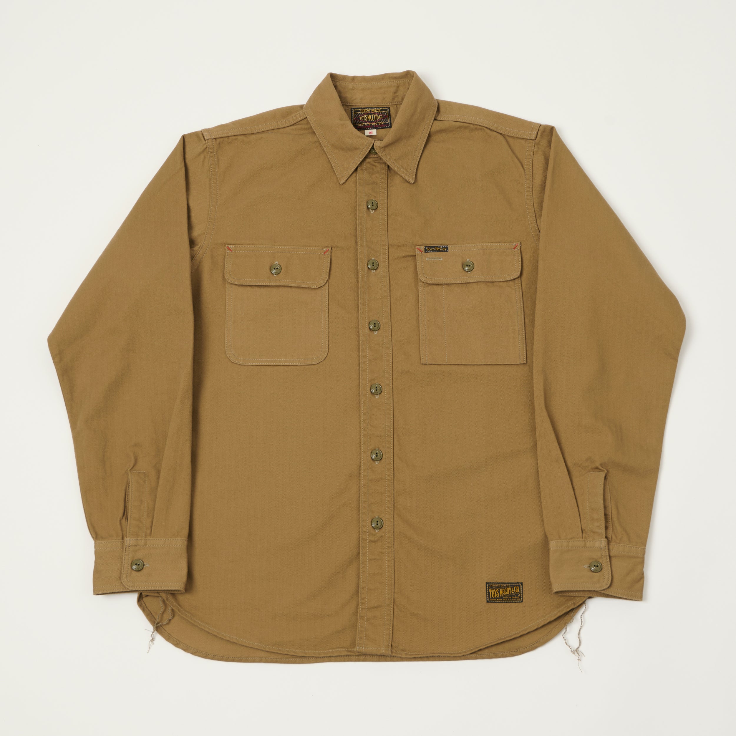 Sugar Cane 'Jean Cord' Long Sleeve Work Shirt - Green – SON OF A STAG
