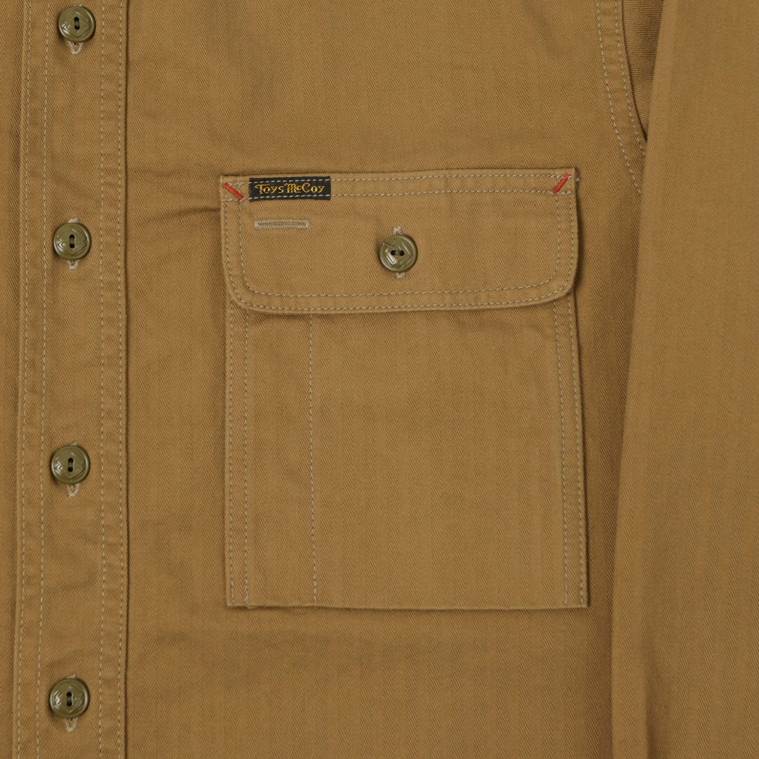 TOYS McCOY Herringbone Twill Dockers Work Shirt - Khaki – SON OF A