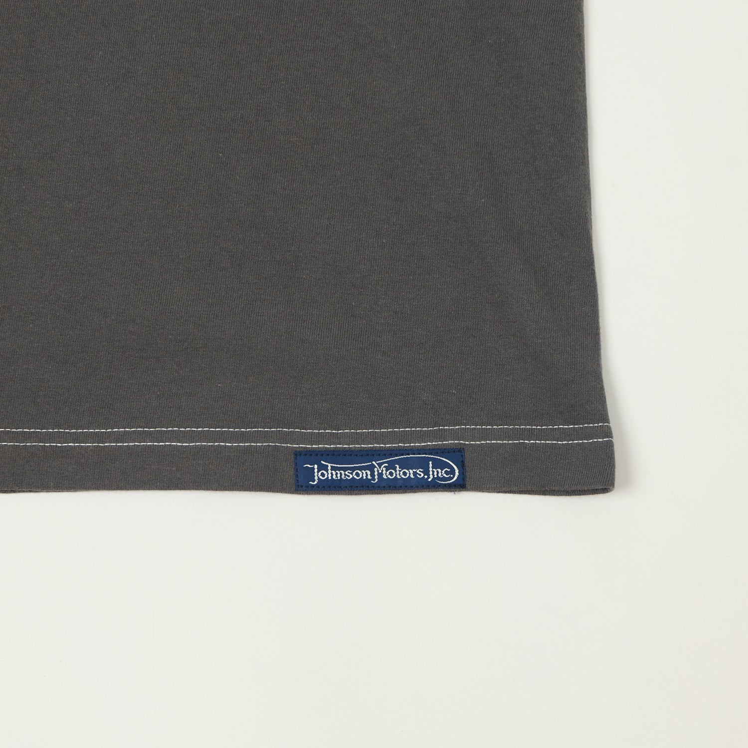 TOYS McCOY Raglan Sleeve 'Johnson Motors' Baseball T-Shirt - Grey/Black