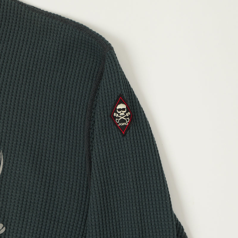 TOYS McCOY 'Johnson Motors' Waffle Knit Sweatshirt - Black