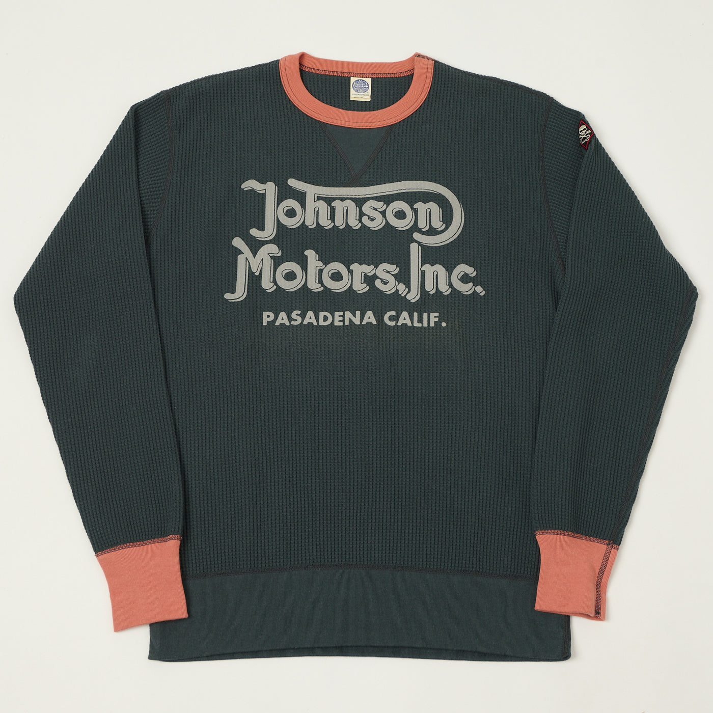 TOYS McCOY 'Johnson Motors' Waffle Knit Sweatshirt - Black