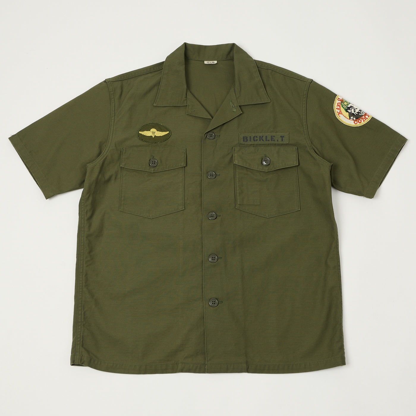 TOYS McCOY 'King Kong Company' OG-107 Cotton Sateen Shirt - Olive