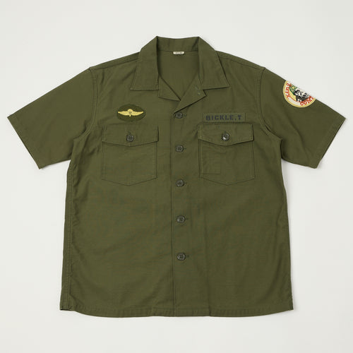 TOYS McCOY 'King Kong Company' OG-107 Cotton Sateen Shirt - Olive