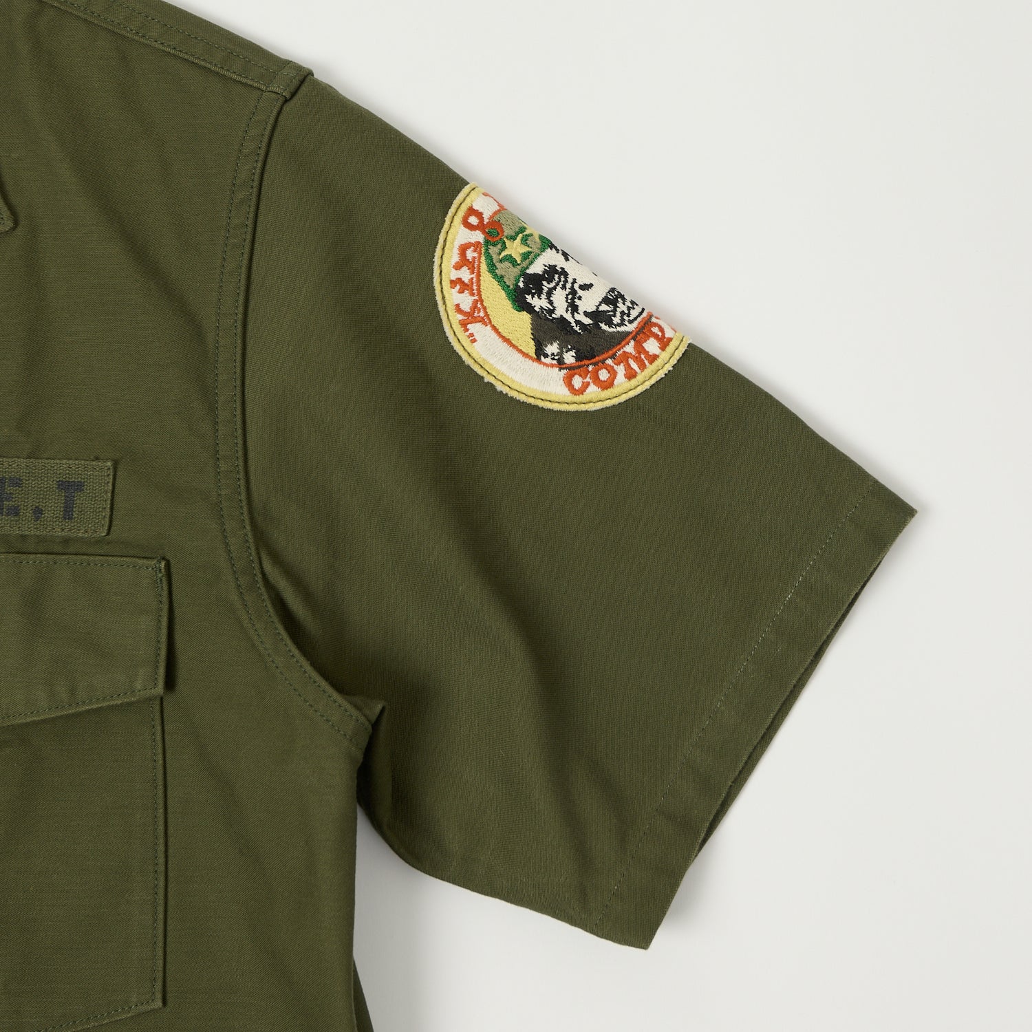 TOYS McCOY 'King Kong Company' OG-107 Cotton Sateen Shirt - Olive