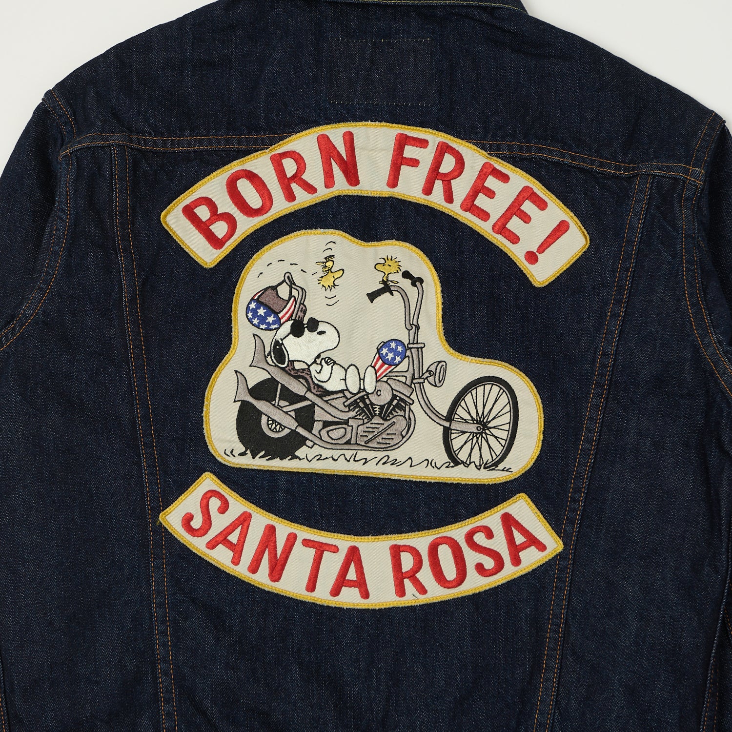 TOYS McCOY Snoopy 'Born Free! Santa Rosa' Lot. 687XX Type III Denim Jacket - One Wash