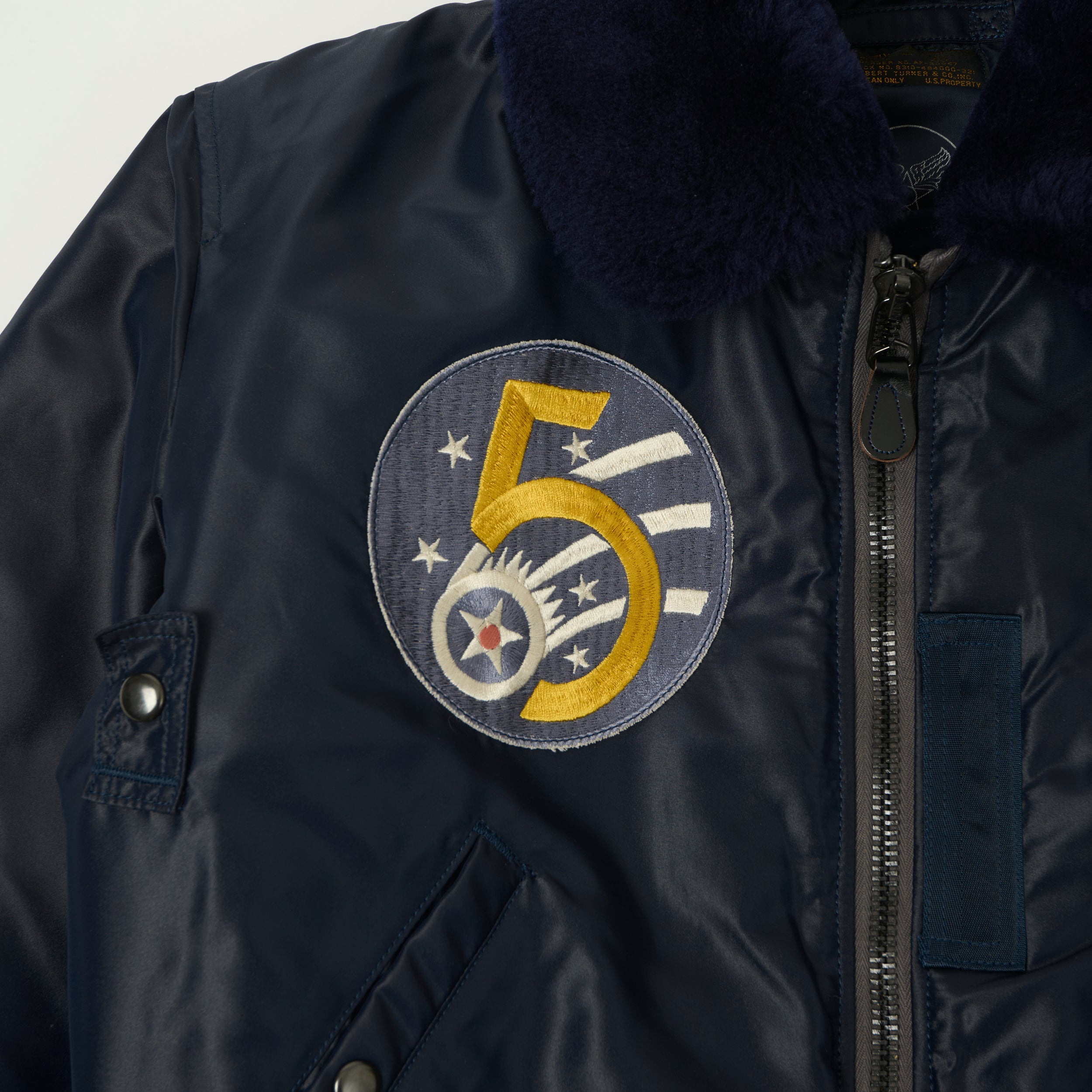 TOYS McCOY Marylin Monroe 'Anything Goes' B-15C Flight Jacket - Navy