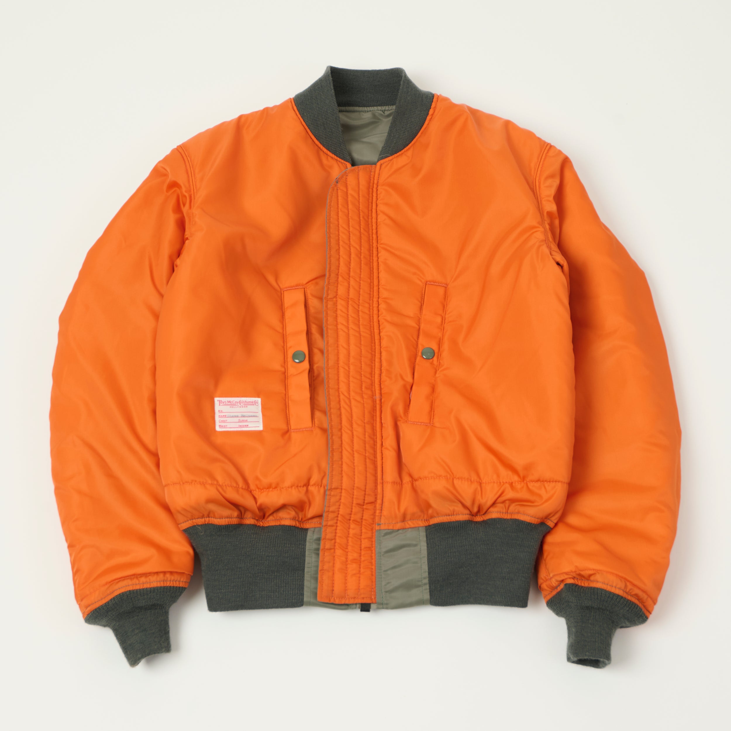 TOYS McCOY Steve Mcqueen Reversible MA-1 Flight Jacket - Sage
