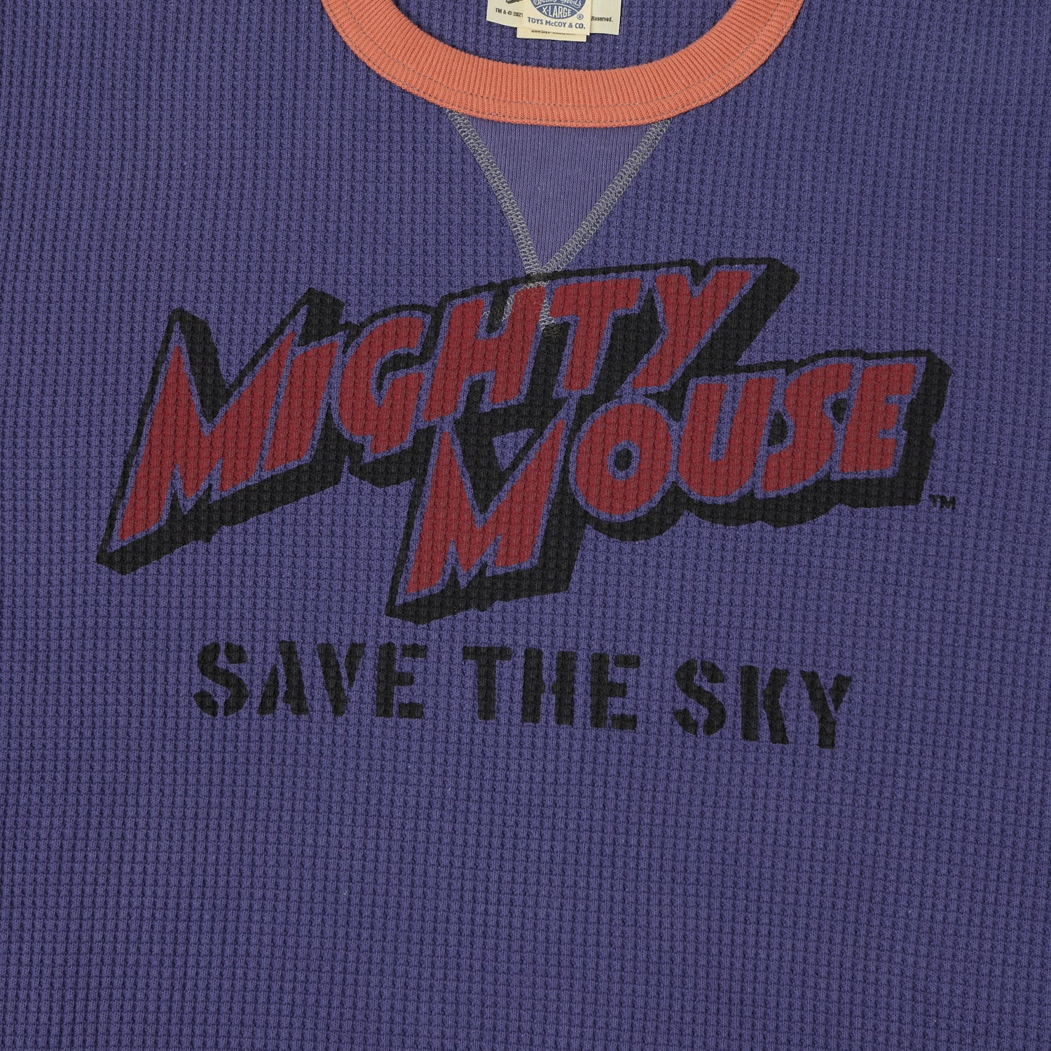 TOYS McCOY 'Mighty Mouse' Thermal Sweatshirt - Purple