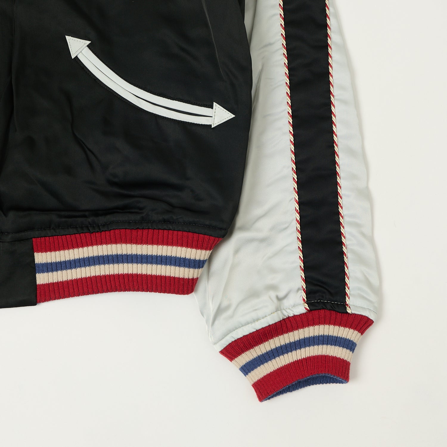 TOYS McCOY Marilyn Monroe Reversible 'Sukajan' Souvenir Jacket - Blue/Black